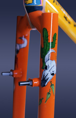 desert custom bicycle hand painted art